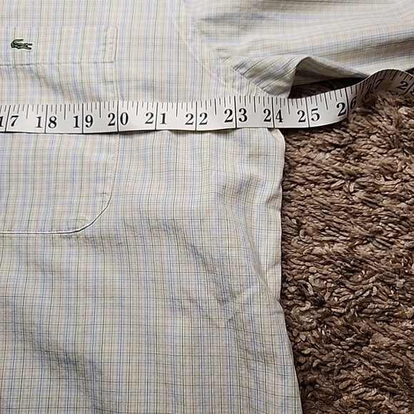 Lacoste Size 42 Dress Shirt Blue, White, Green - Picture 8 of 8